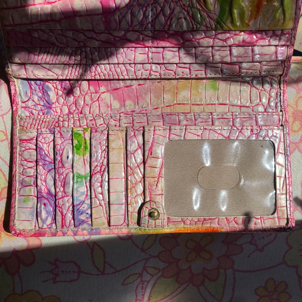 Brahmin Rainbow Optimism Melbourne Ombre Duxbury Large Satchel Pristine &wallet - Picture 14 of 16